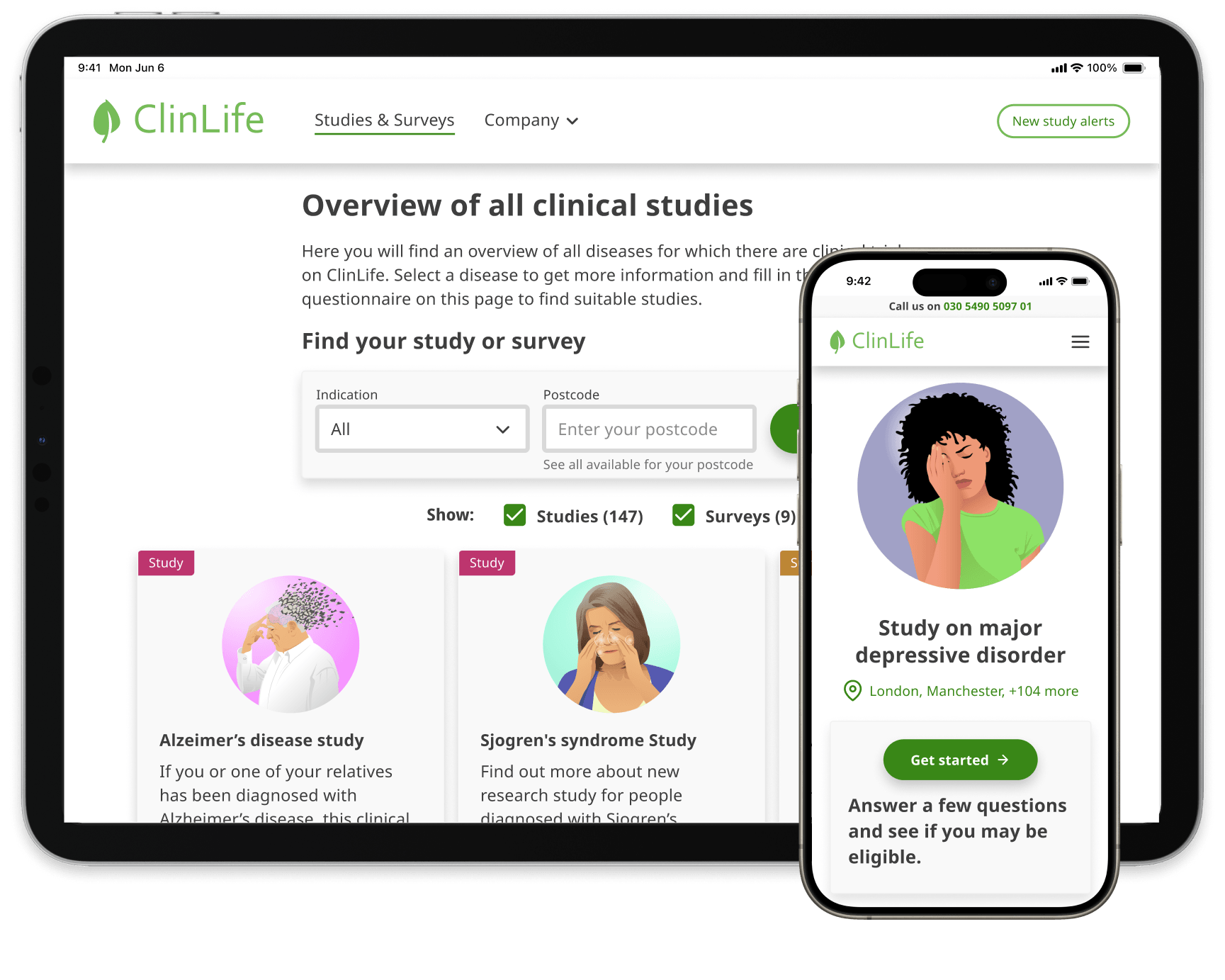 ClinLife web sitesi - alternatif metin